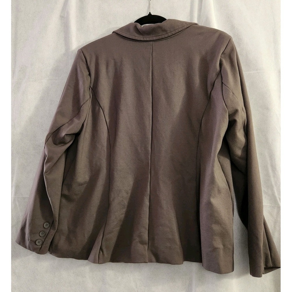 Torrid Blazer Jacket Womens 2 Dark Gray Long Sleeve Plus Size Lined - Picture 6 of 7